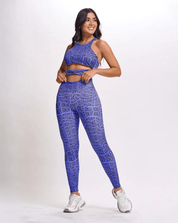 Leggings Power Printed Push Up - 2516